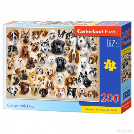 CASTORLAND 200 el. Collage with Dogs [PUZZLE]