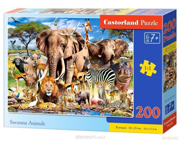 CASTORLAND 200 el. Savanna Animals [PUZZLE]