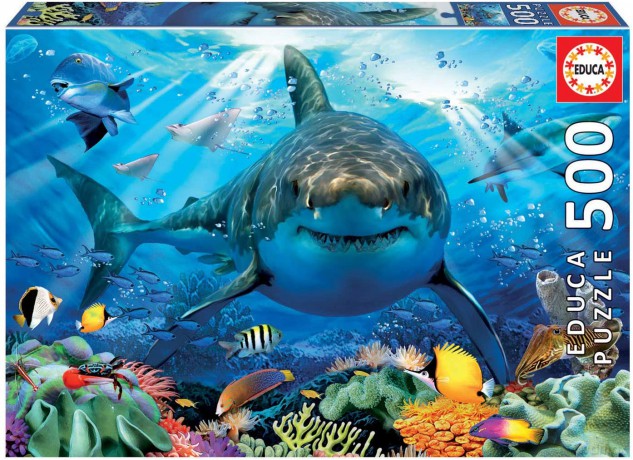 EDUCA 500 el. Żarłacz biały [PUZZLE]