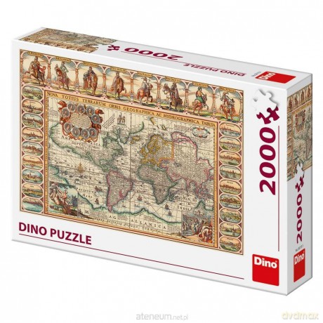 DINO 2000 el. Antycza Mapa Świata [PUZZLE]
