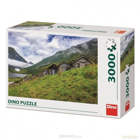 DINO 3000 el. Norwegia, Wioska nad Fiordem [PUZZLE]