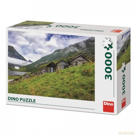 DINO 3000 el. Norwegia, Wioska nad Fiordem [PUZZLE]
