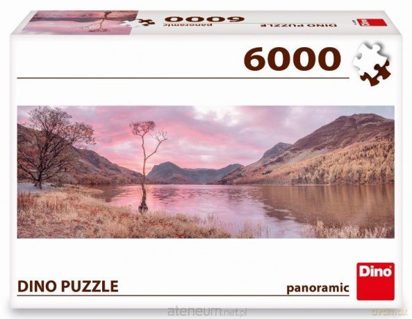 DINO 6000 el. Jezioro w górach (Panorama) [PUZZLE]