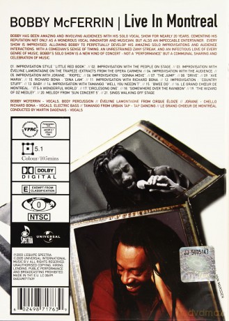 Bobby McFerrin: Live In Montreal [DVD]