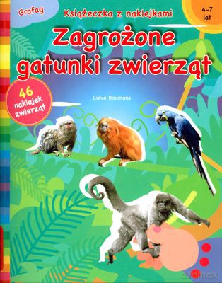 Zagrożone Gatunki Zwierząt 4-7 Lat Książeczja Z Naklejkami - Lieve Boumans [KSIĄŻKA]