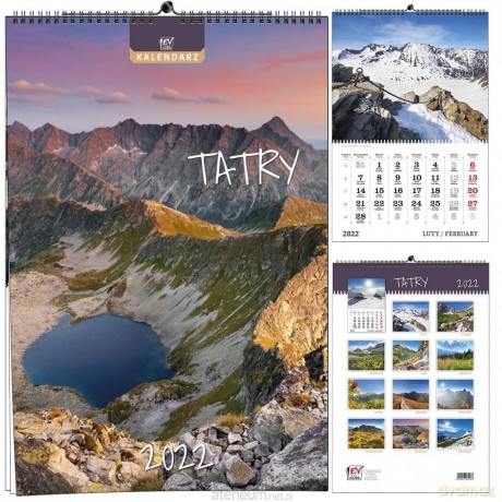 Kalendarz 2022 B3 13 plansz Tatry [KALENDARZ]