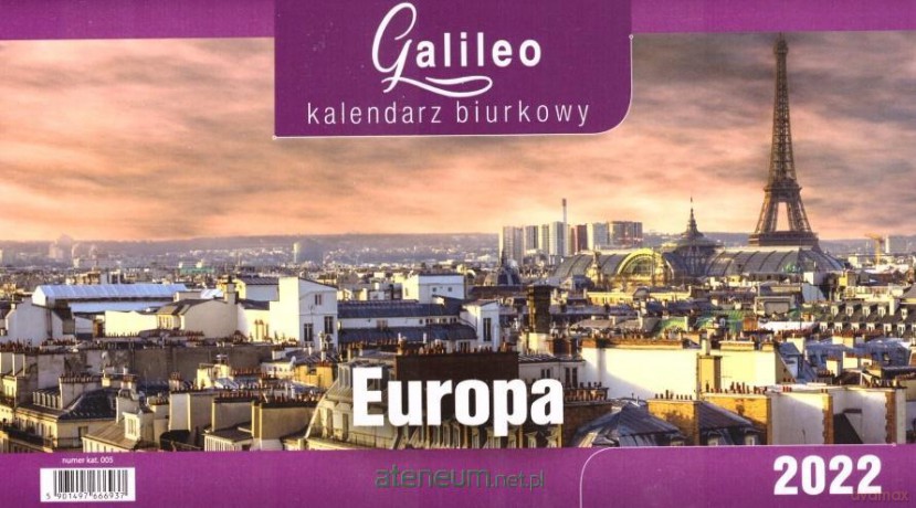 Kalendarz 2022 Biurkowy Galileo Europa CRUX [KALENDARZ]
