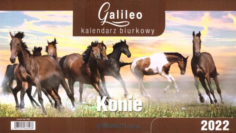 Kalendarz 2022 Biurkowy Galileo Konie CRUX [KALENDARZ]