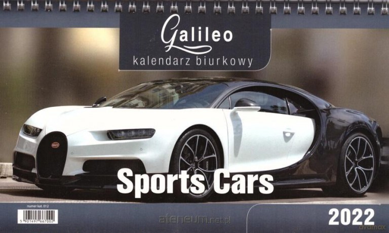 Kalendarz 2022 Biurkowy Galileo Sports Cars CRUX [KALENDARZ]