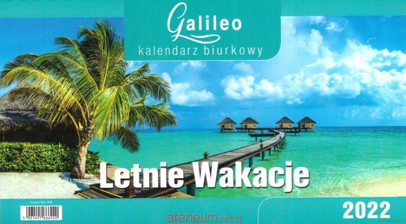Kalendarz 2022 Biurkowy Galileo Wakacje CRUX [KALENDARZ]