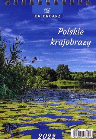 Kalendarz 2022 biurkowy pion mały PL. Krajobrazy [KALENDARZ]