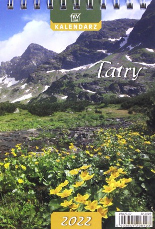 Kalendarz 2022 biurkowy pion mały Tatry [KALENDARZ]