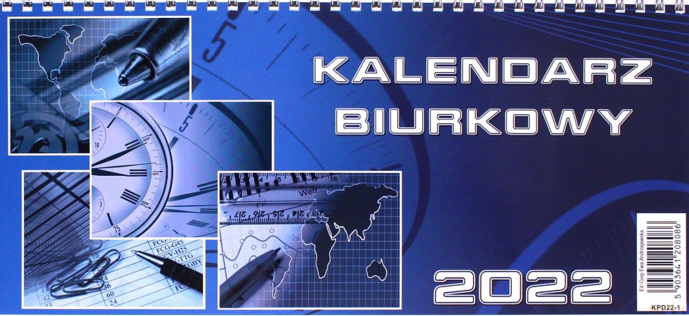 Kalendarz 2022 biurkowy poziom duży mix [KALENDARZ]