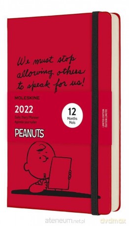 Kalendarz 2022 dzienny 12ML Peanuts, scarlet red [KALENDARZ]