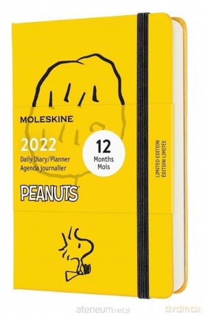 Kalendarz 2022 dzienny 12MP Peanuts, żółty [KALENDARZ]
