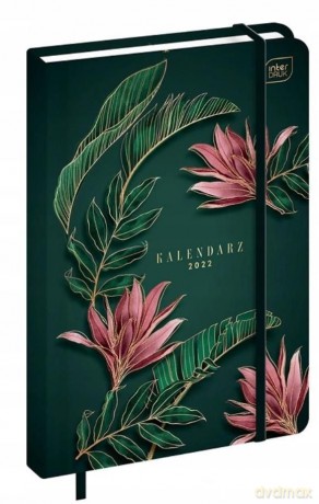 Kalendarz 2022 książkowy A5/192K Met. Flowers [KALENDARZ]