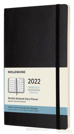 Kalendarz 2022 miesięczny 12ML czarny [KALENDARZ]