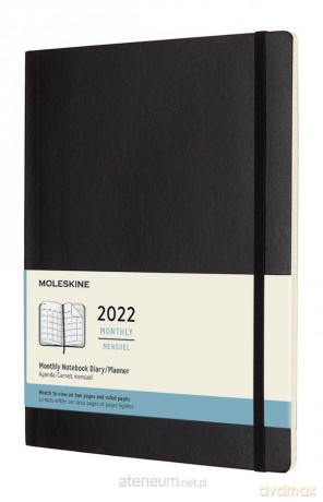 Kalendarz 2022 miesięczny 12MXL czarny [KALENDARZ]