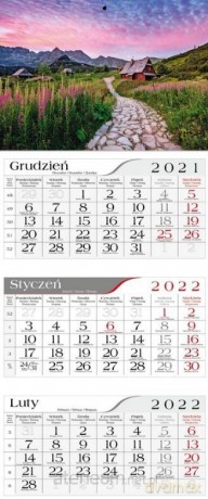 Kalendarz 2022 Trójdzielny Hala gąsienicowa CRUX [KALENDARZ]