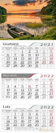 Kalendarz 2022 Trójdzielny Mazury CRUX [KALENDARZ]