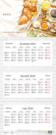 Kalendarz 2022 trójdzielny Smacznego [KALENDARZ]