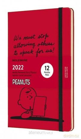 Kalendarz 2022 tygodniowy 12ML Peanuts scarlet red [KALENDARZ]