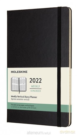 Kalendarz 2022 tygodniowy 12ML tw. czarny [KALENDARZ]
