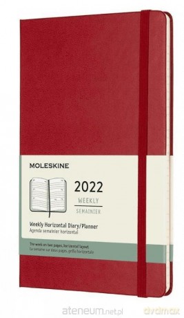 Kalendarz 2022 tygodniowy 12ML tw. scarlet red [KALENDARZ]
