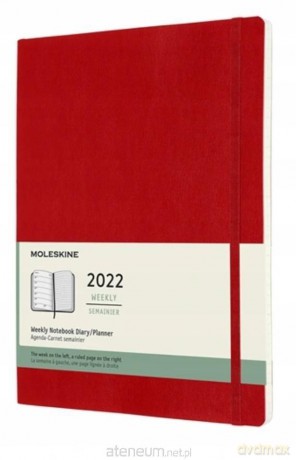 Kalendarz 2022 tygodniowy 12MXL scarlet red [KALENDARZ]