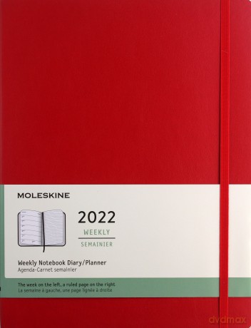 Kalendarz 2022 tygodniowy 12MXL scarlet red [KALENDARZ]