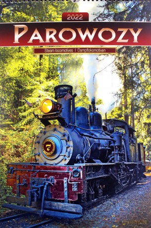 Kalendarz 2022 Wieloplanszowy Parowozy CRUX [KALENDARZ]