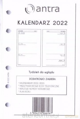Kalendarz 2022 wkład A6 KIESZ/TDW [KALENDARZ]