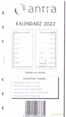 Kalendarz 2022 wkład B6 ST/TNS [KALENDARZ]