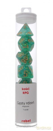 Komplet kości RPG miętowe Gęsty Rdzeń [GRA]