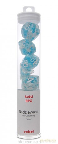 Komplet kości RPG nadziewane Pierwszy śnieg [GRA]