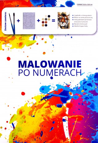 Malowanie po numerkach Creative Adults. Tygrys