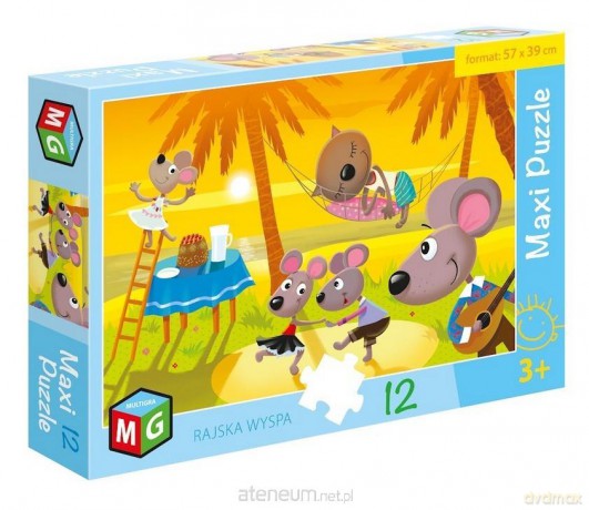Maxi 12 el. Rajska wyspa [PUZZLE]