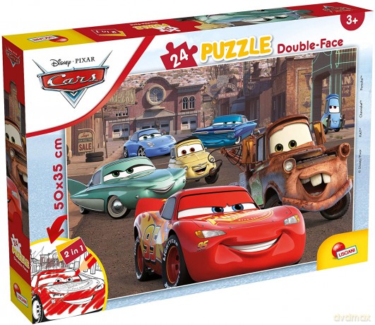 Puzzle dwustronne Plus 24 el.Auta [PUZZLE]