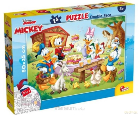 Puzzle dwustronne Plus 24 el.Kaczor Donald [PUZZLE]