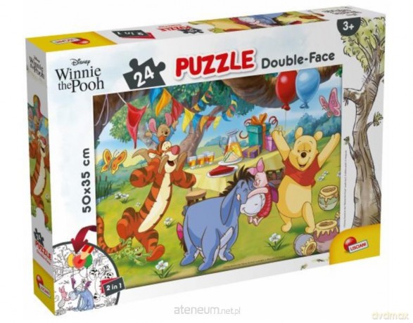 Puzzle dwustronne Plus 24 el.Kubuś Puchatek [PUZZLE]