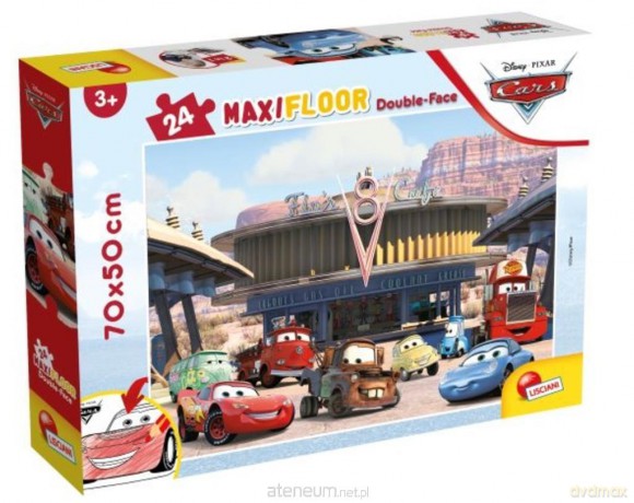 Puzzle podłogowe dwustronne Maxi 24 el.Auta [PUZZLE]