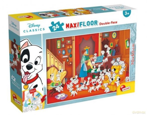 Puzzle podłogowe dwustronne Maxi 24 el.Klasyka Disney [PUZZLE]