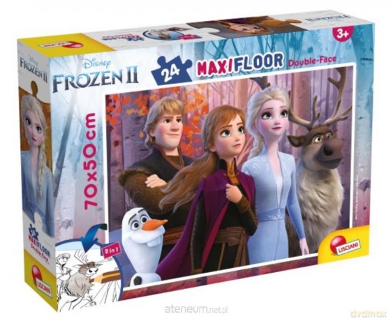 Puzzle podłogowe dwustronne Maxi 24 el.Kraina Lodu 2 [PUZZLE]