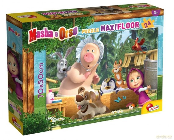 Puzzle podłogowe Maxi 24 el.Masza i Niedźwiedź 2 [PUZZLE]