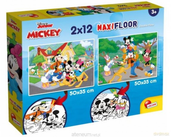 Puzzle Supermaxi 2x12 el.el.Myszka Mikki [PUZZLE]