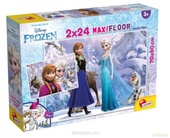 Puzzle Supermaxi 2x24 el.Kraina Lodu [PUZZLE]