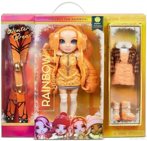 Rainbow High Winter Break Fashion - Poppy (3 szt)