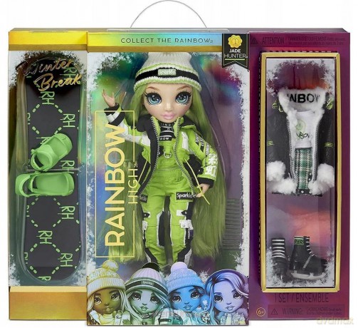 Rainbow High Winter Break Fashion Jade (3 szt)