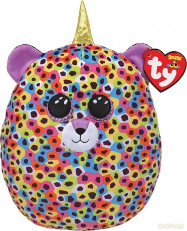 Squish-a-Boos Giselle wielokolorowy leopard 22 cm