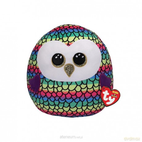 Squish-a-Boos Owen wielobarwna sowa 22 cm